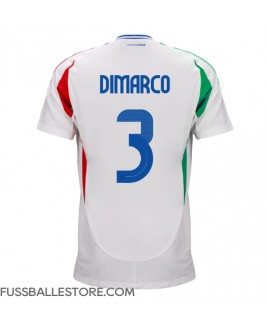 Günstige Italien Federico Dimarco #3 Auswärtstrikot EM 2024 Kurzarm